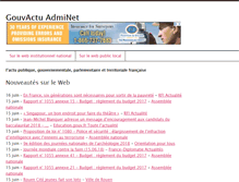Tablet Screenshot of gouvactu.adminet.fr