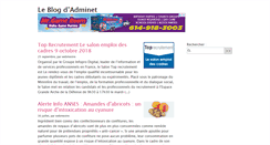 Desktop Screenshot of blog.adminet.fr